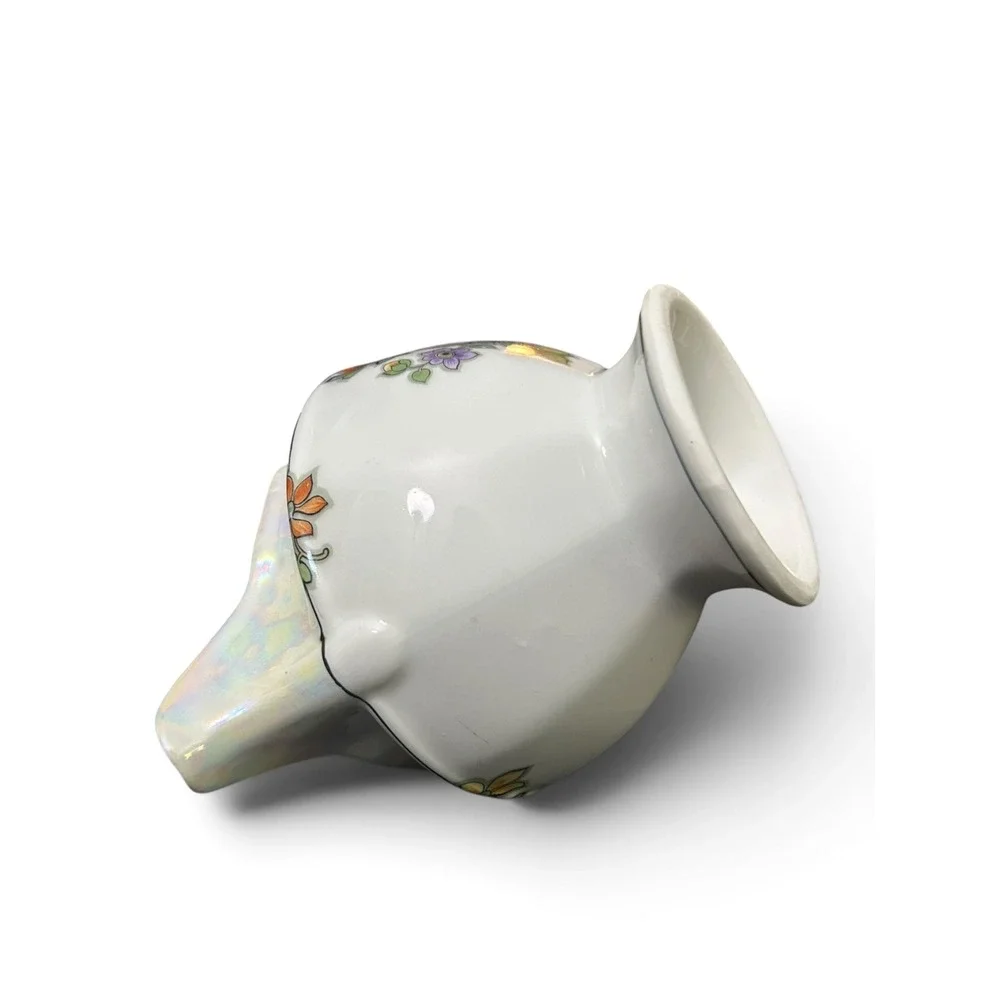 Vintage Bavarian Porcelain Hand-Painted Lustreware Creamer Jug Art-Deco 1930s